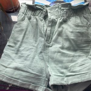 Never worn green shorts